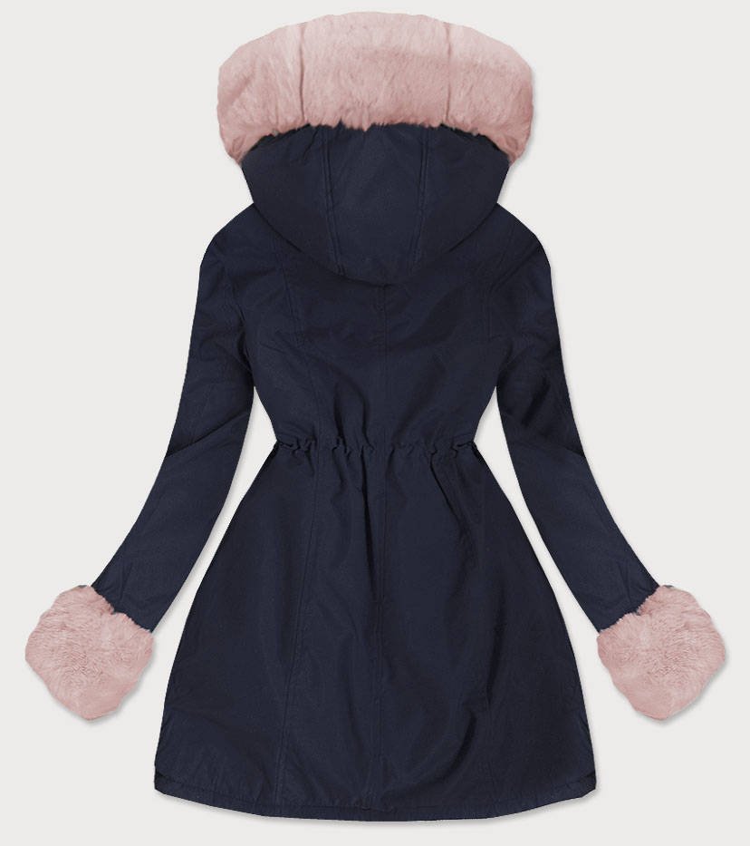 Parka with detachable fur C