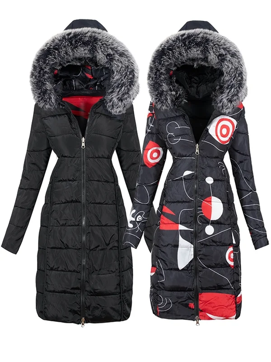 DOUBLE SIDED WINTER COAT SHARMAIN black