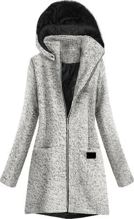 Light gray ladies short coat