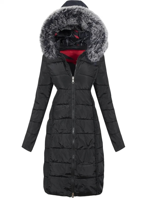 DOUBLE SIDED WINTER COAT SHARMAIN black