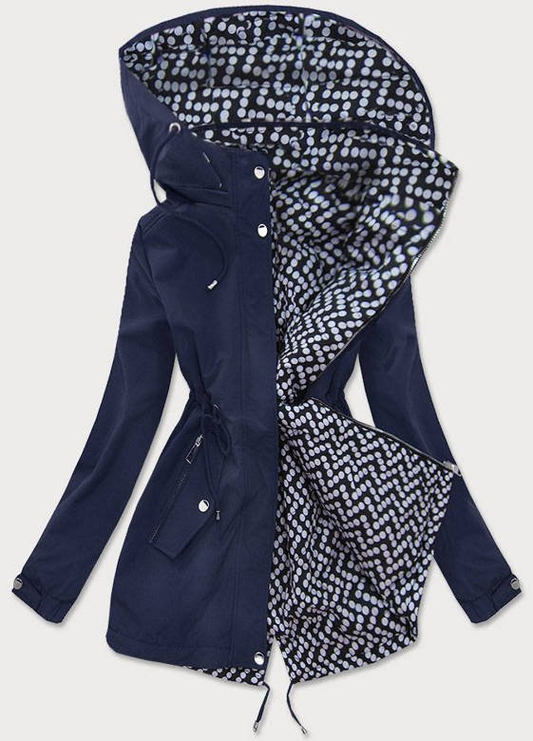 REVERSIBLE LADIES/ DOTS PARKA JACKET