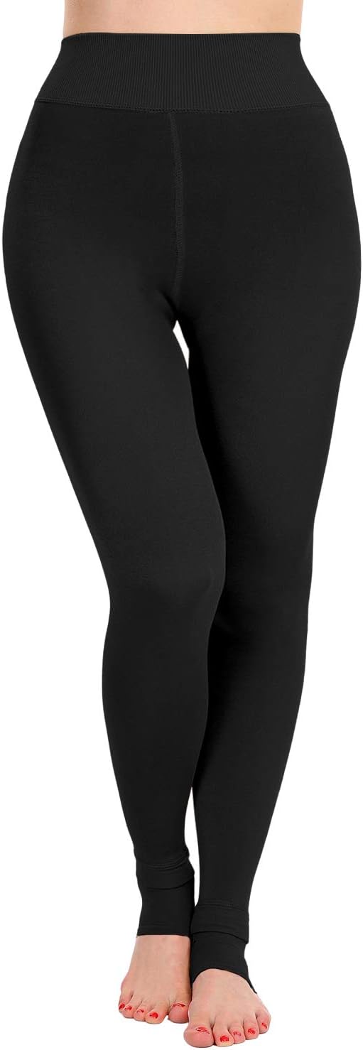 Fleece Lined Winter Warm Leggings for Women Thick Thermal Velvet Tights