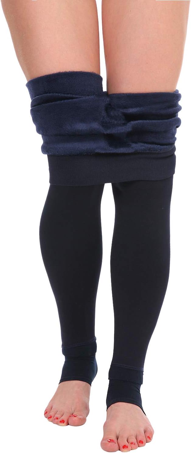 Fleece Lined Winter Warm Leggings for Women Thick Thermal Velvet Tights