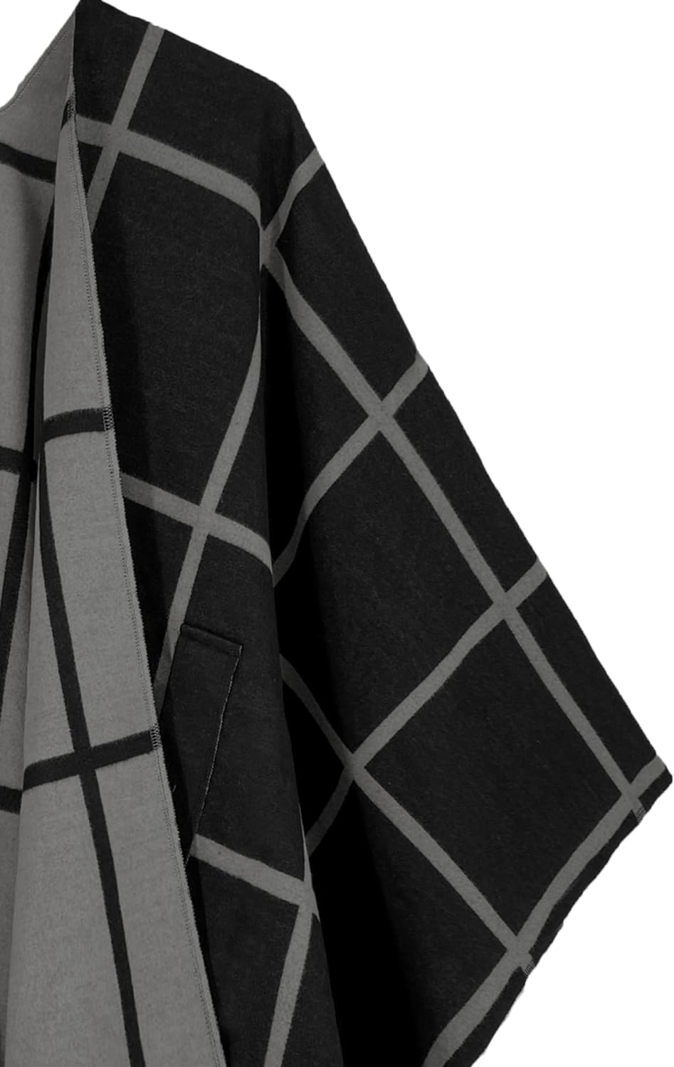 Women's Shawl Wrap Poncho Ruana Cape Open Front Cardigan Shawls for Fall Winter