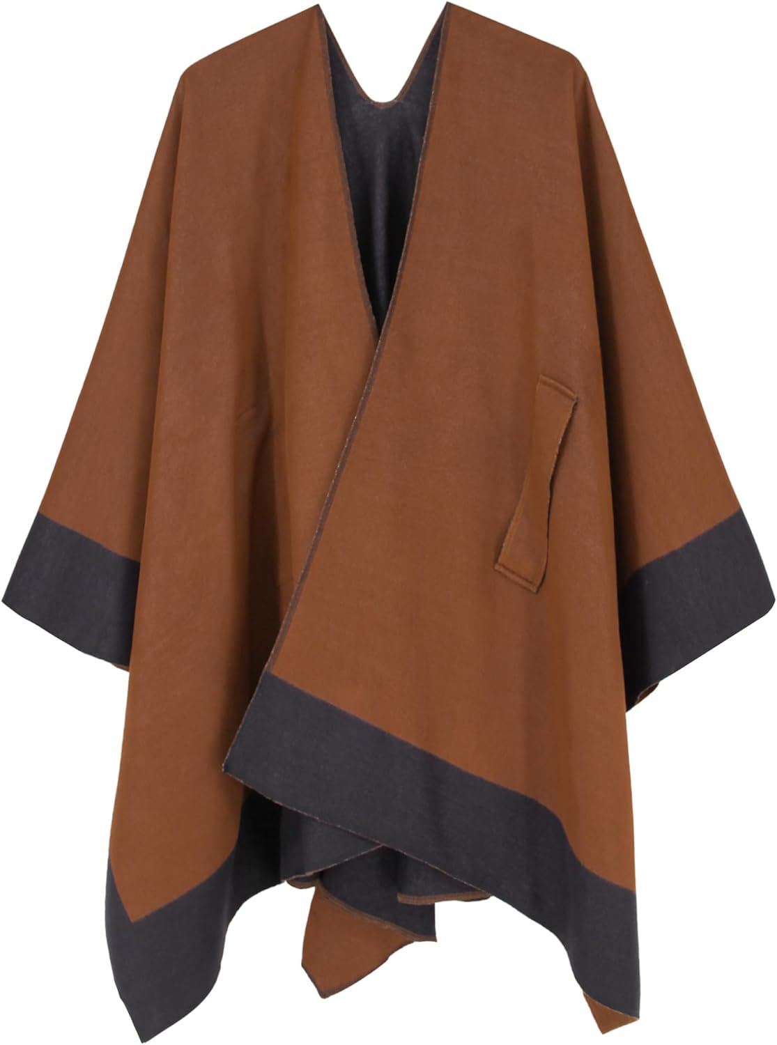 Women's Shawl Wrap Poncho Ruana Cape Open Front Cardigan Shawls for Fall Winter