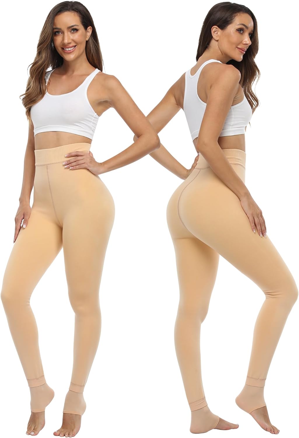 Fleece Lined Winter Warm Leggings for Women Thick Thermal Velvet Tights