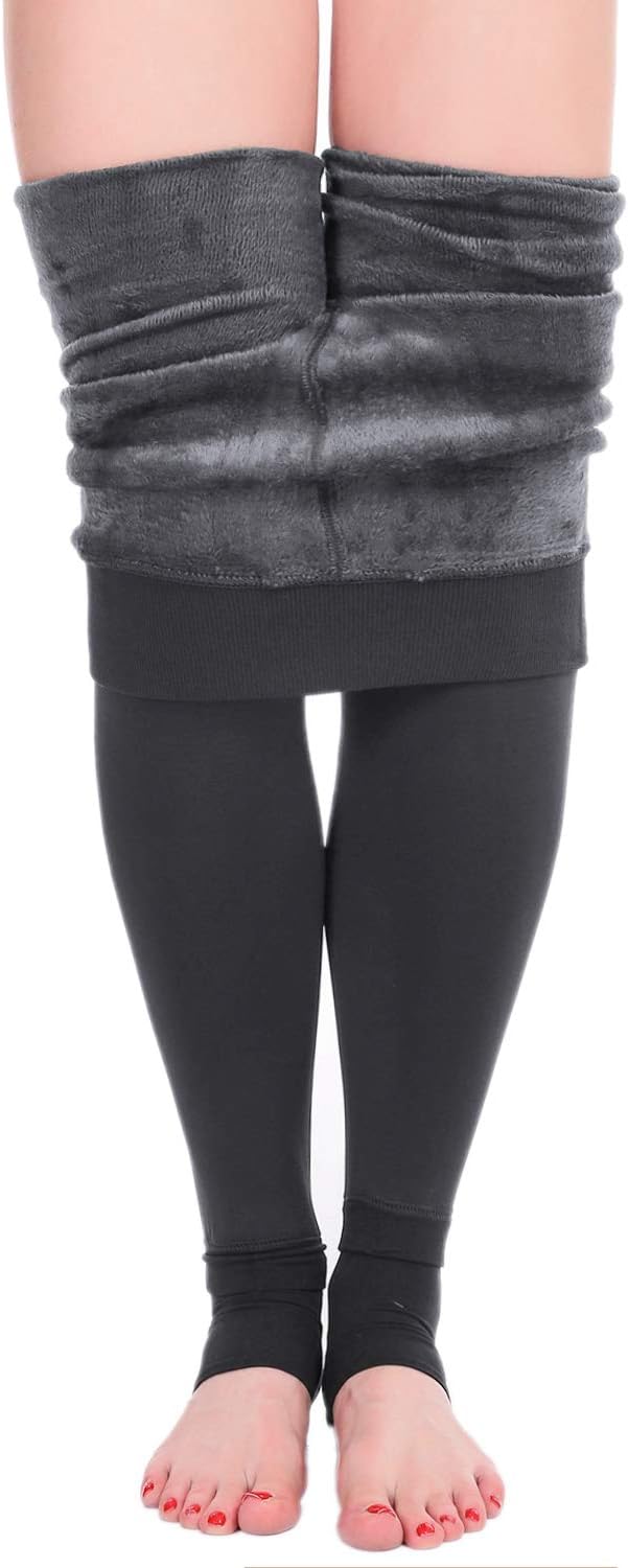 Fleece Lined Winter Warm Leggings for Women Thick Thermal Velvet Tights