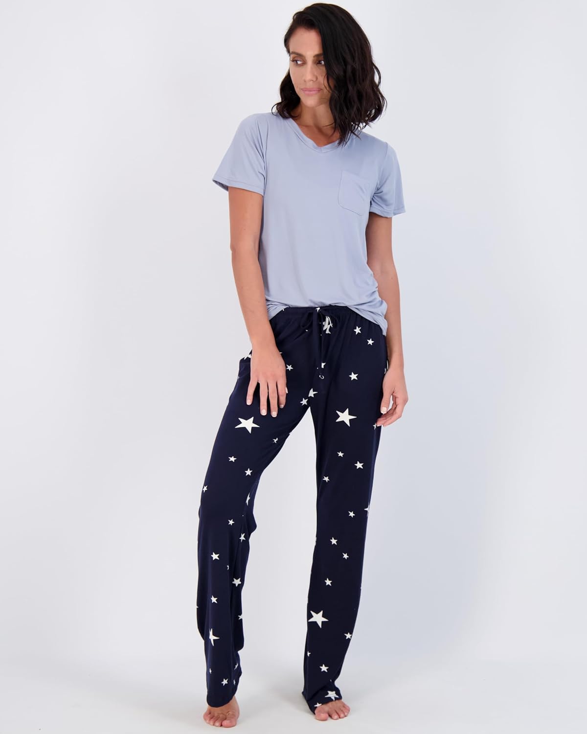 2 Pack: Women’s Pajama Set Super-Soft Short & Long Sleeve Top With Pants (Available In Plus Size)