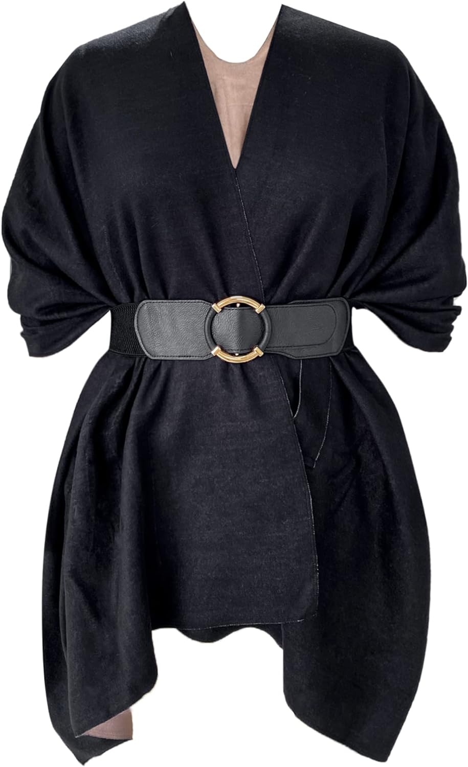 Women's Shawl Wrap Poncho Ruana Cape Open Front Cardigan Shawls for Fall Winter