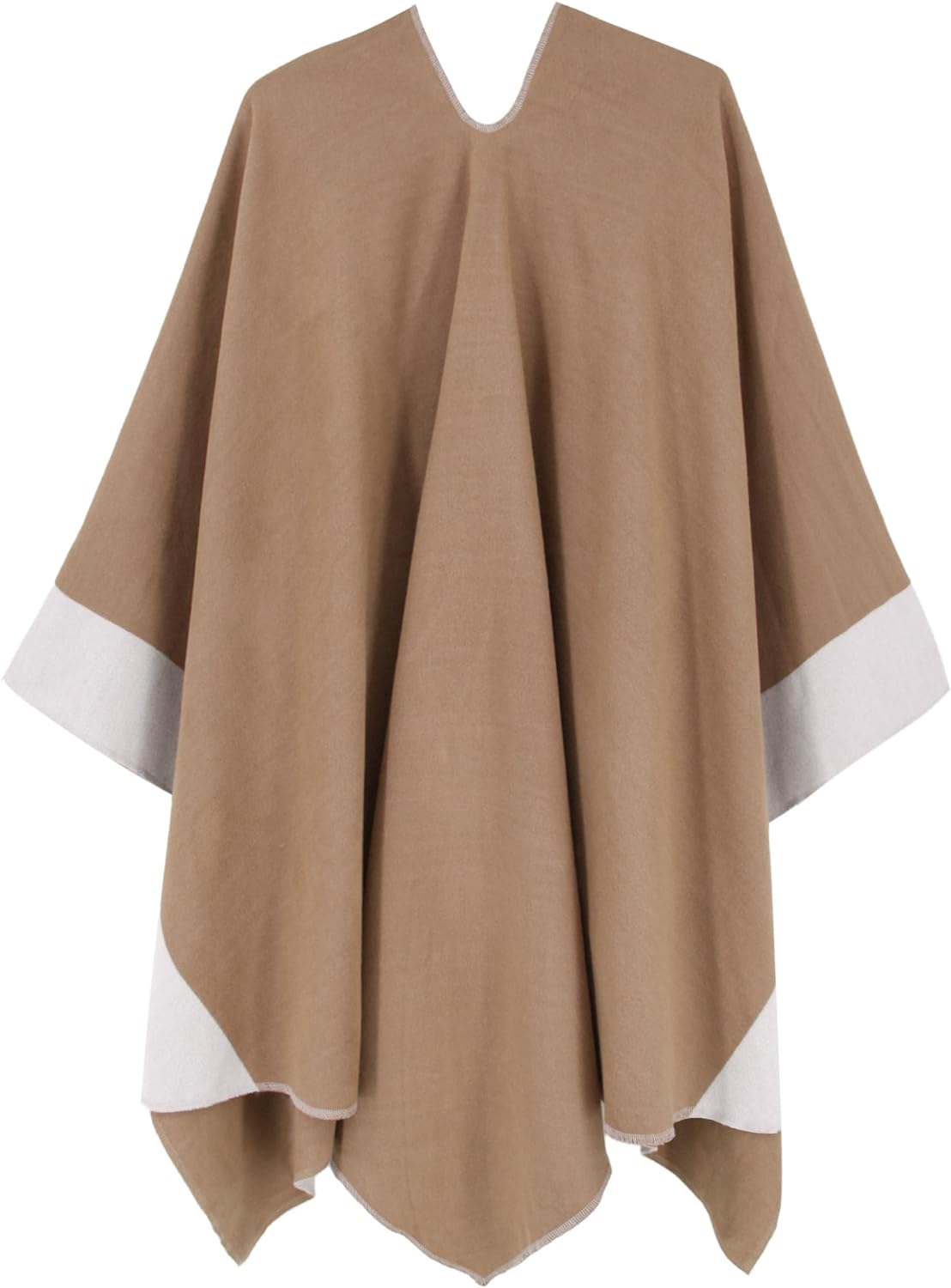 Women's Shawl Wrap Poncho Ruana Cape Open Front Cardigan Shawls for Fall Winter