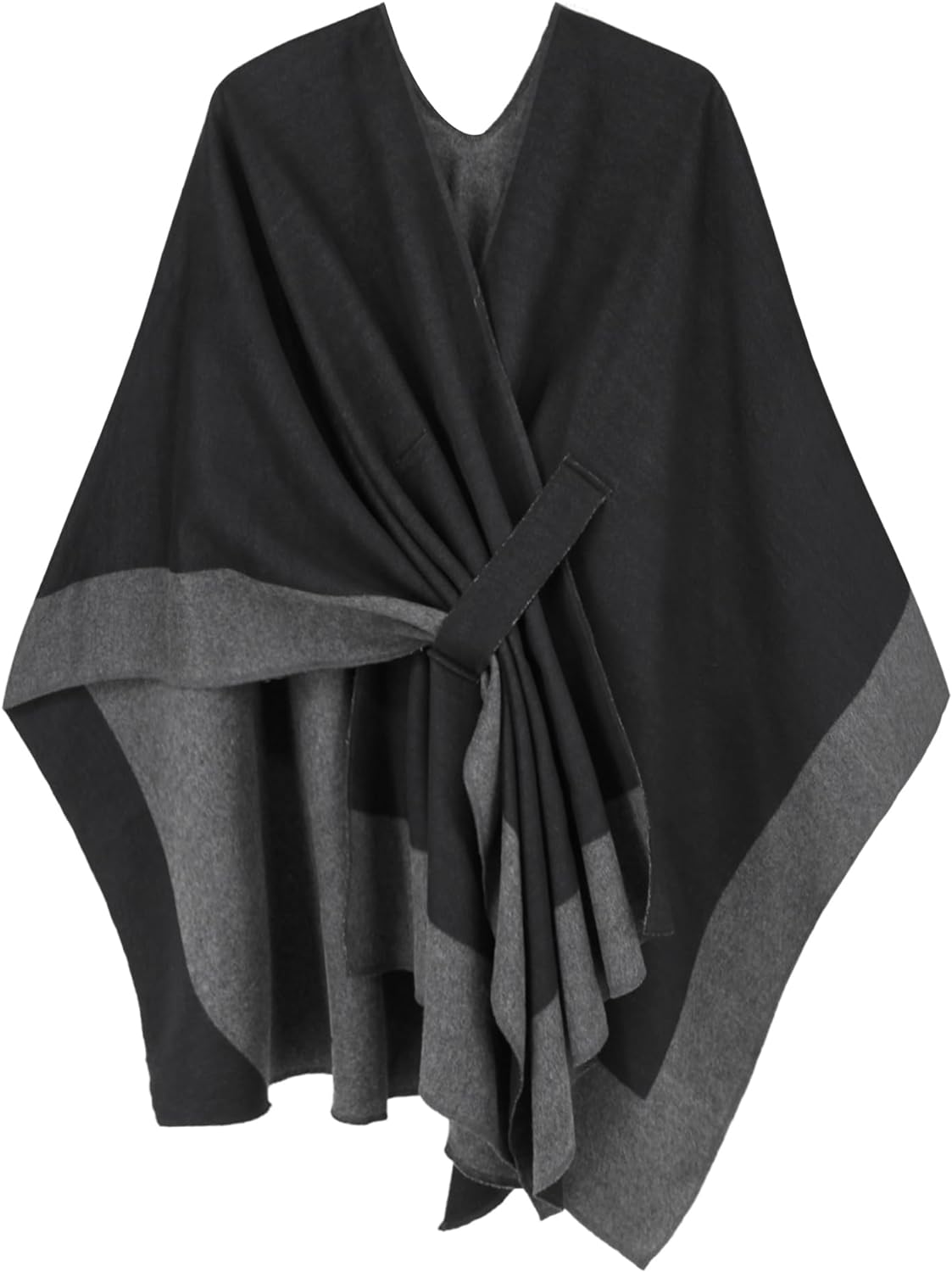 Women's Shawl Wrap Poncho Ruana Cape Open Front Cardigan Shawls for Fall Winter