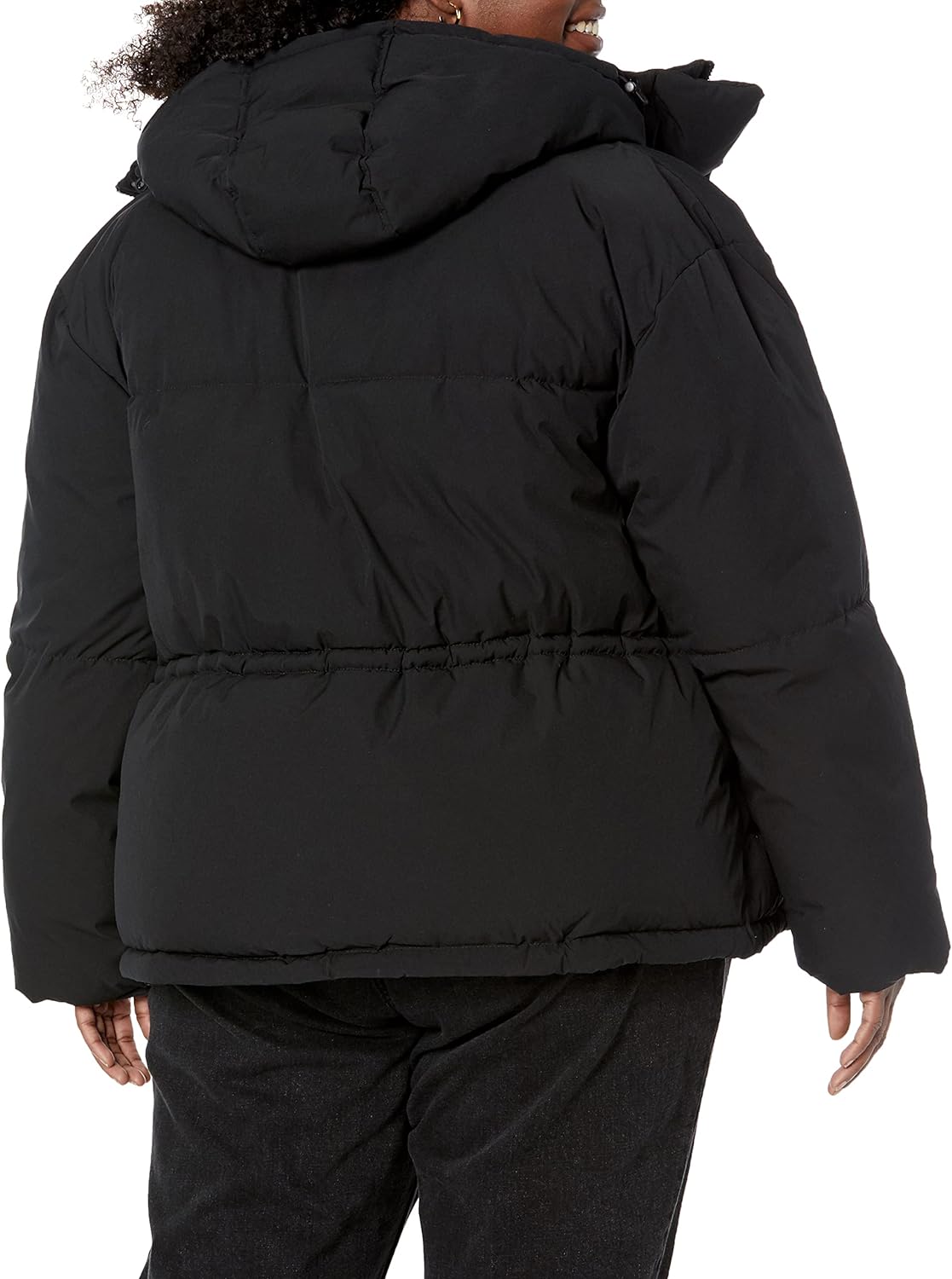 Women's Short Waisted Puffer Jacket (Available in Plus Size)