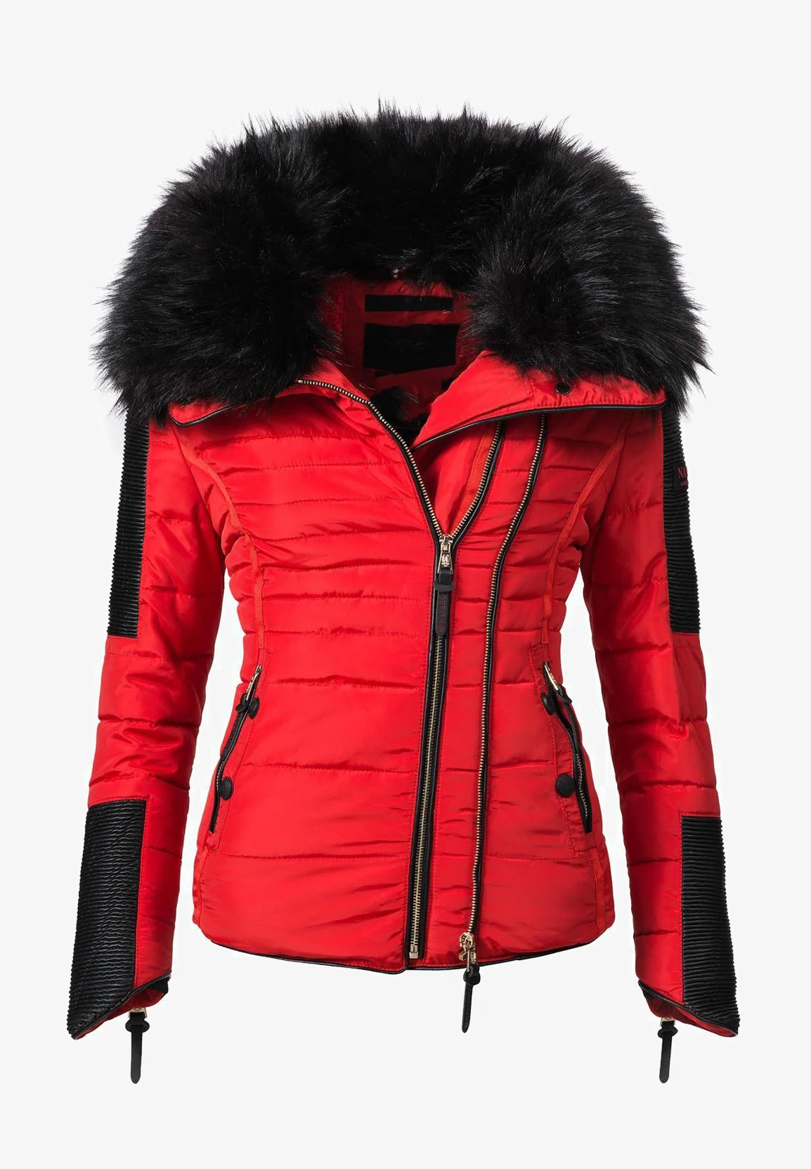 Women's short parka coat pink