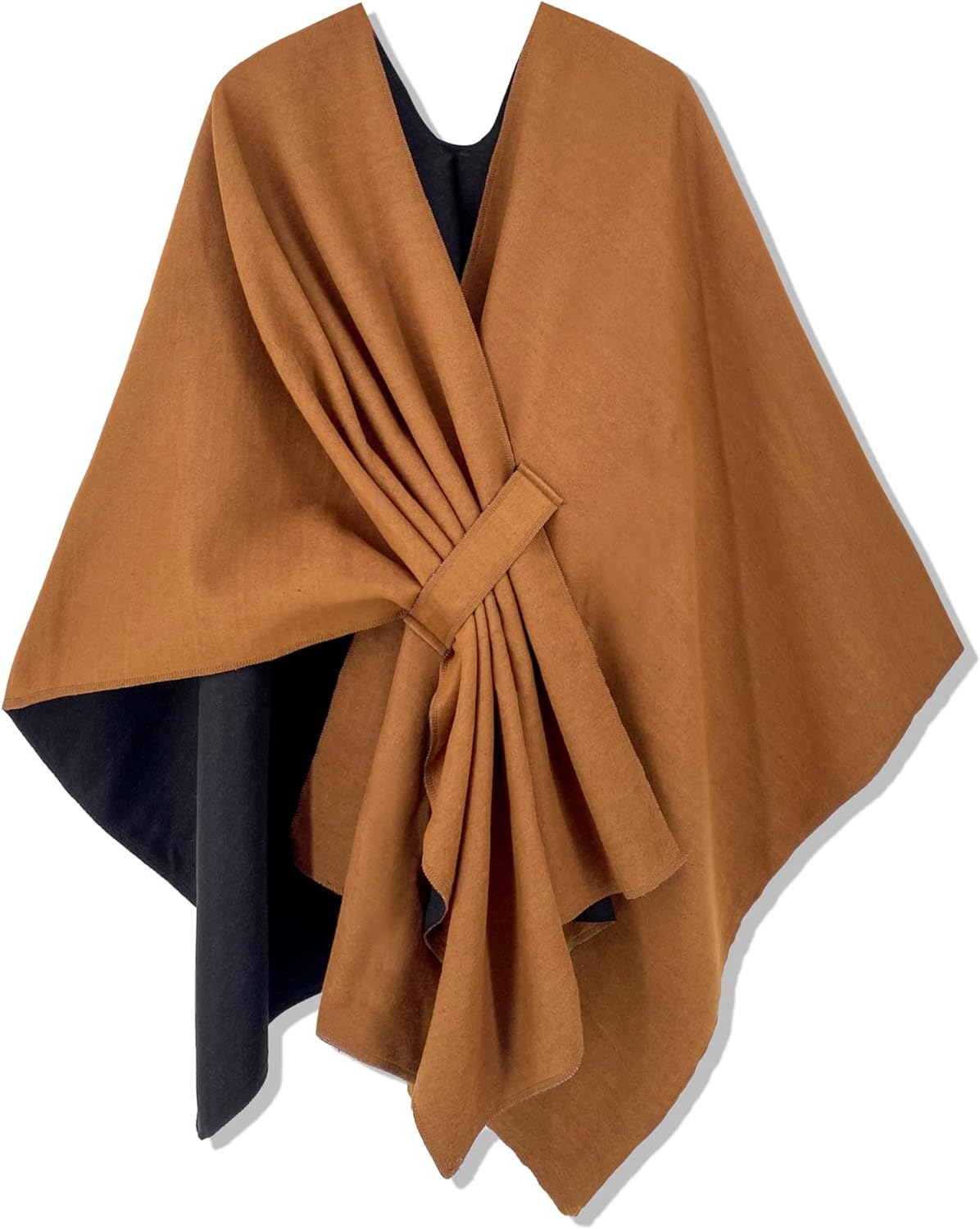 Women's Shawl Wrap Poncho Ruana Cape Open Front Cardigan Shawls for Fall Winter