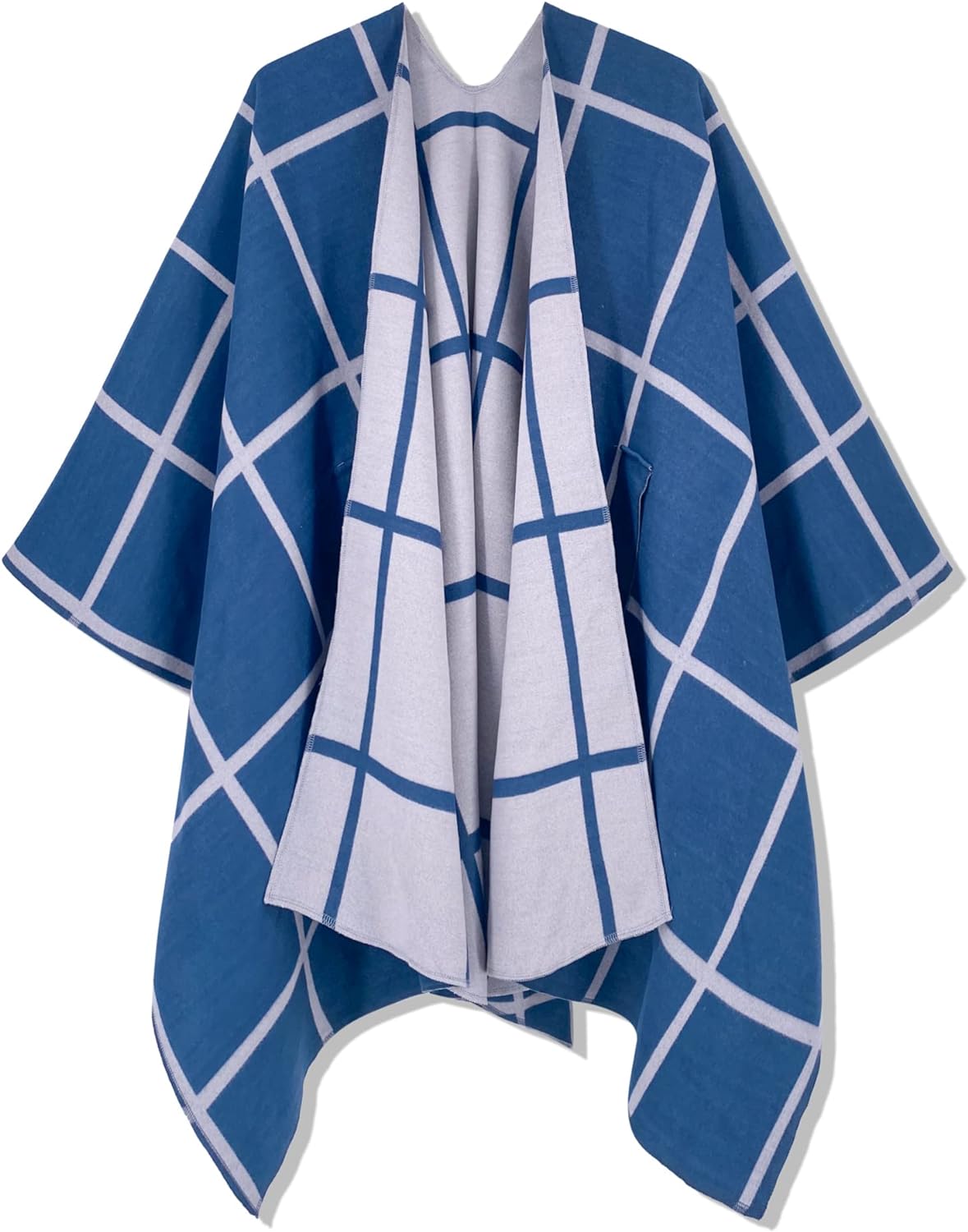 Women's Shawl Wrap Poncho Ruana Cape Open Front Cardigan Shawls for Fall Winter