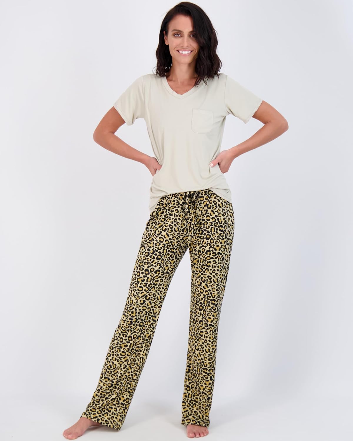 2 Pack: Women’s Pajama Set Super-Soft Short & Long Sleeve Top With Pants (Available In Plus Size)