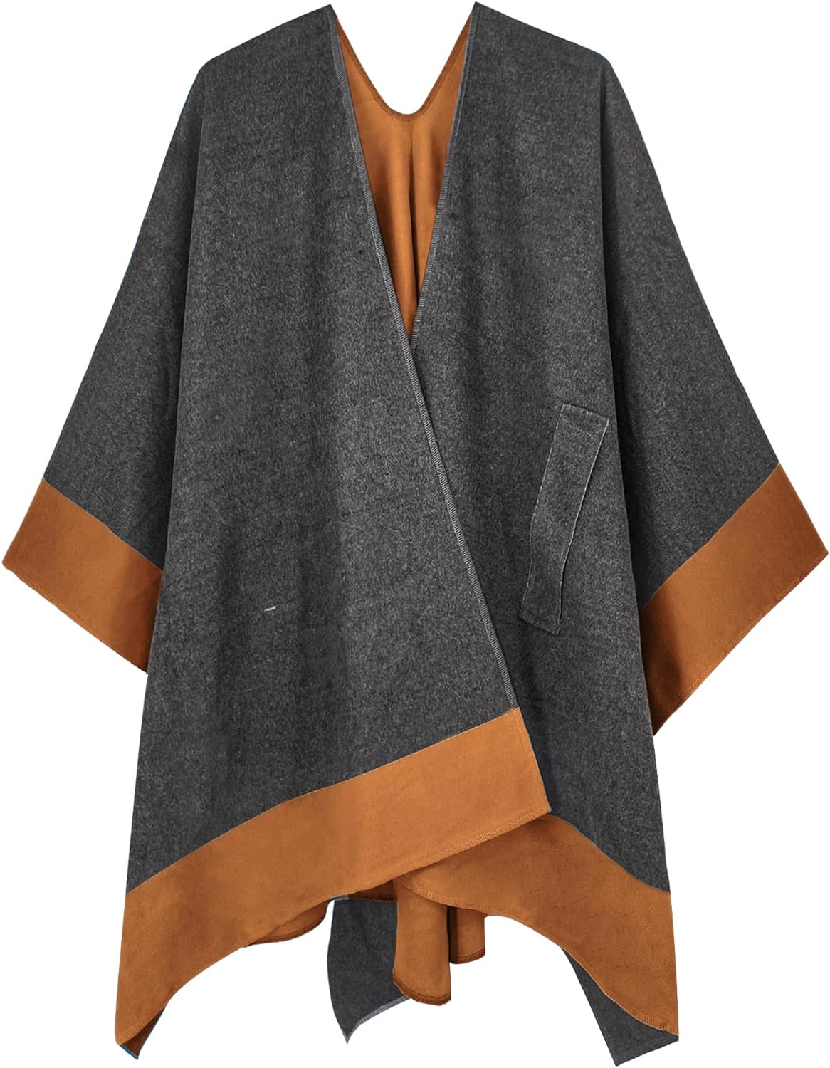 Women's Shawl Wrap Poncho Ruana Cape Open Front Cardigan Shawls for Fall Winter