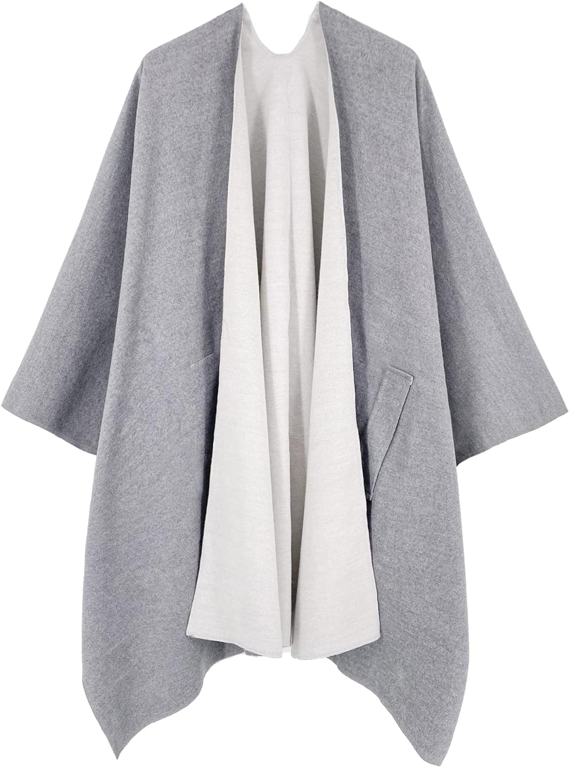 Women's Shawl Wrap Poncho Ruana Cape Open Front Cardigan Shawls for Fall Winter