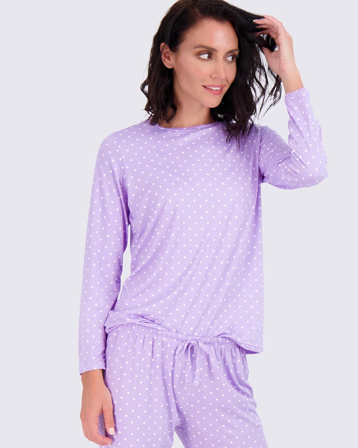 Real Essentials 2 Pack: Women’s Pajama Set Super-Soft Short & Long Sleeve Top With Pants (Available In Plus Size)