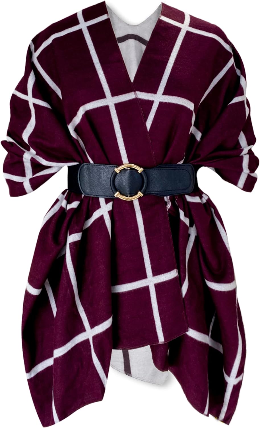 Women's Shawl Wrap Poncho Ruana Cape Open Front Cardigan Shawls for Fall Winter