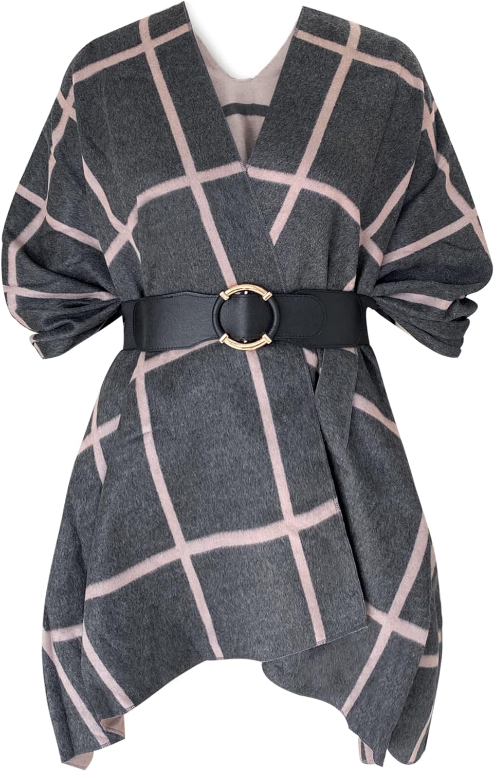 Women's Shawl Wrap Poncho Ruana Cape Open Front Cardigan Shawls for Fall Winter