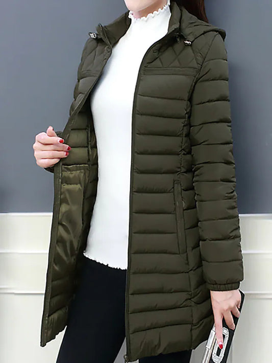 Women's down jacket simple casual with pockets