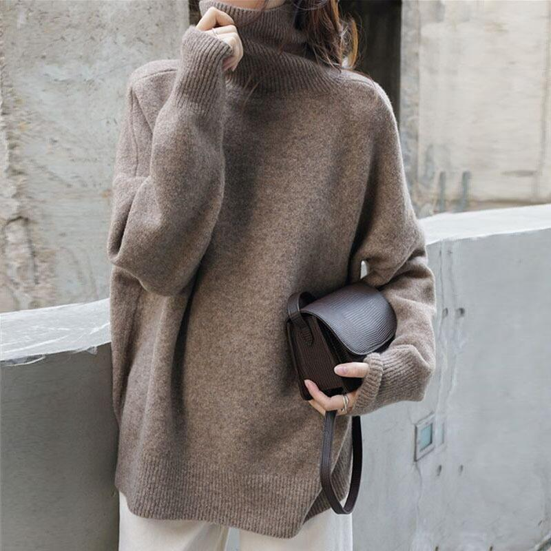 Casual Turtleneck Long Sleeve Sweater