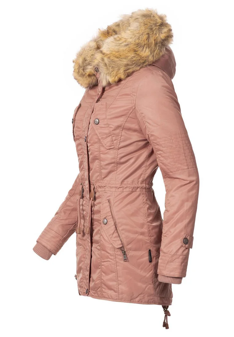 Women's padded parka coat Pink
