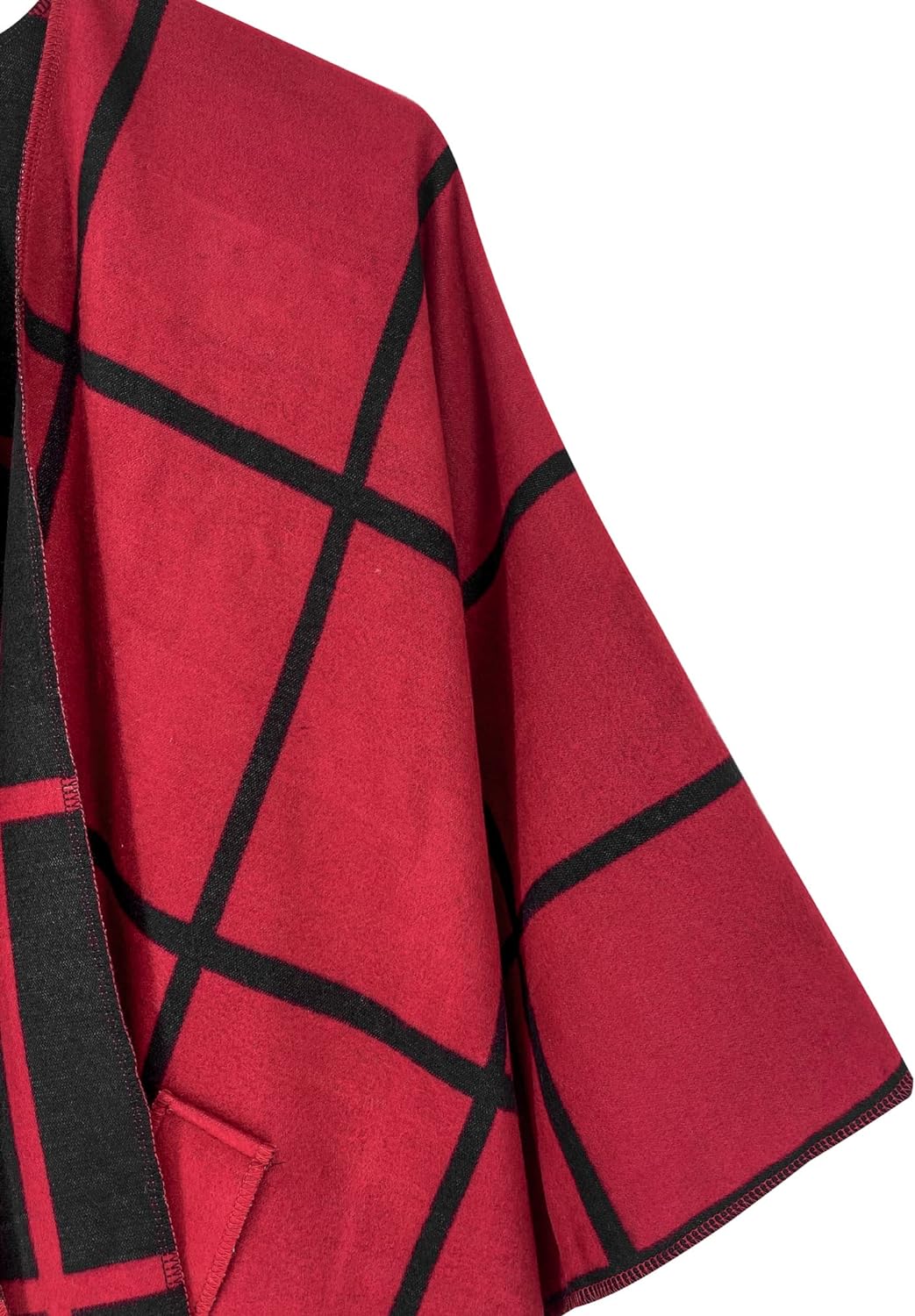 Women's Shawl Wrap Poncho Ruana Cape Open Front Cardigan Shawls for Fall Winter