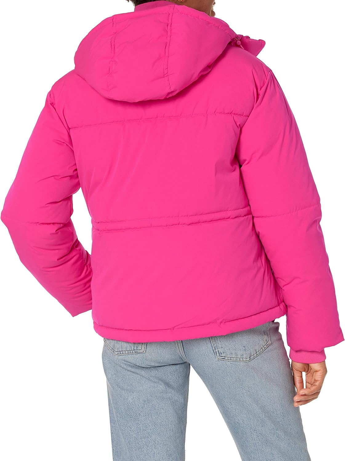 Women's Short Waisted Puffer Jacket (Available in Plus Size)