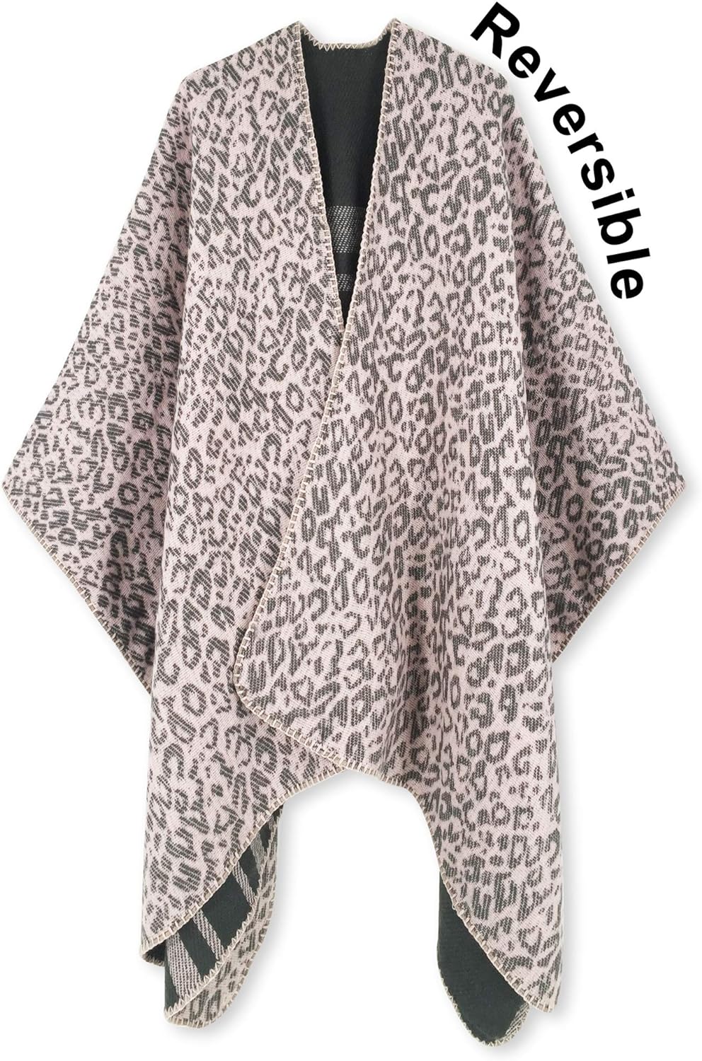 Women's Shawl Wrap Poncho Ruana Cape Open Front Cardigan Shawls for Fall Winter