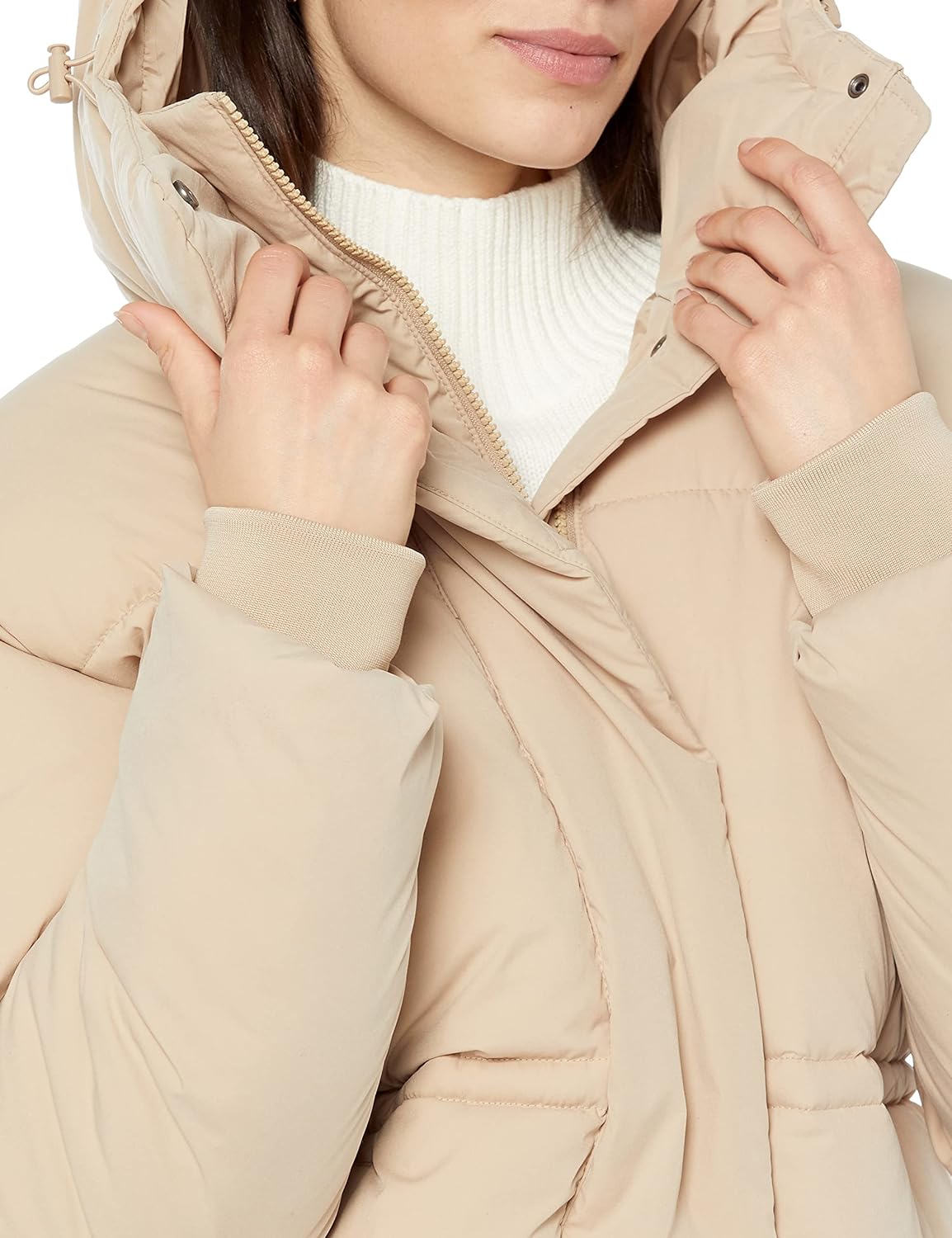 Women's Short Waisted Puffer Jacket (Available in Plus Size)