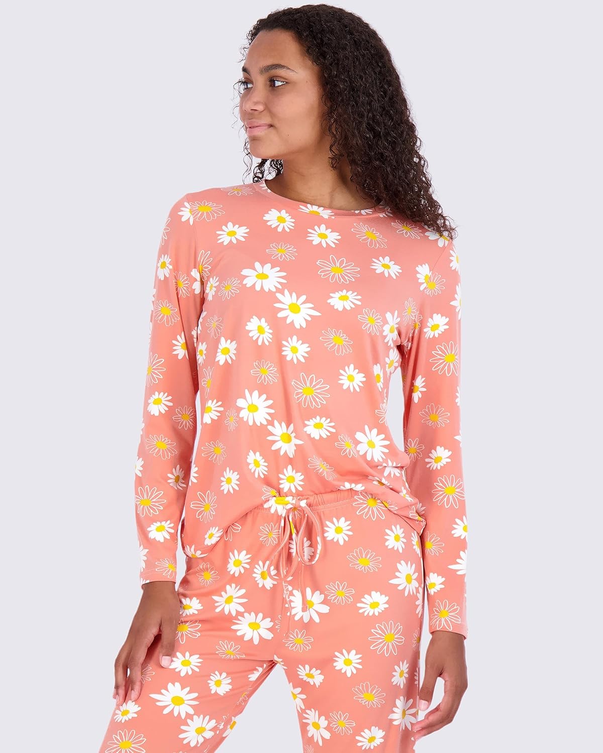 Real Essentials 2 Pack: Women’s Pajama Set Super-Soft Short & Long Sleeve Top With Pants (Available In Plus Size)