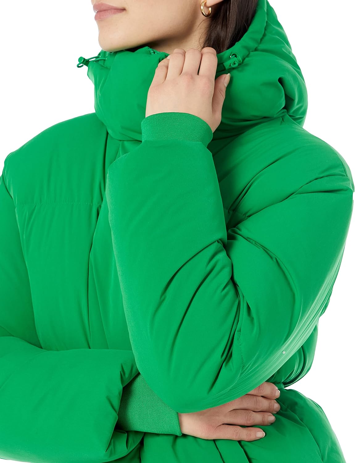 Women's Short Waisted Puffer Jacket (Available in Plus Size)