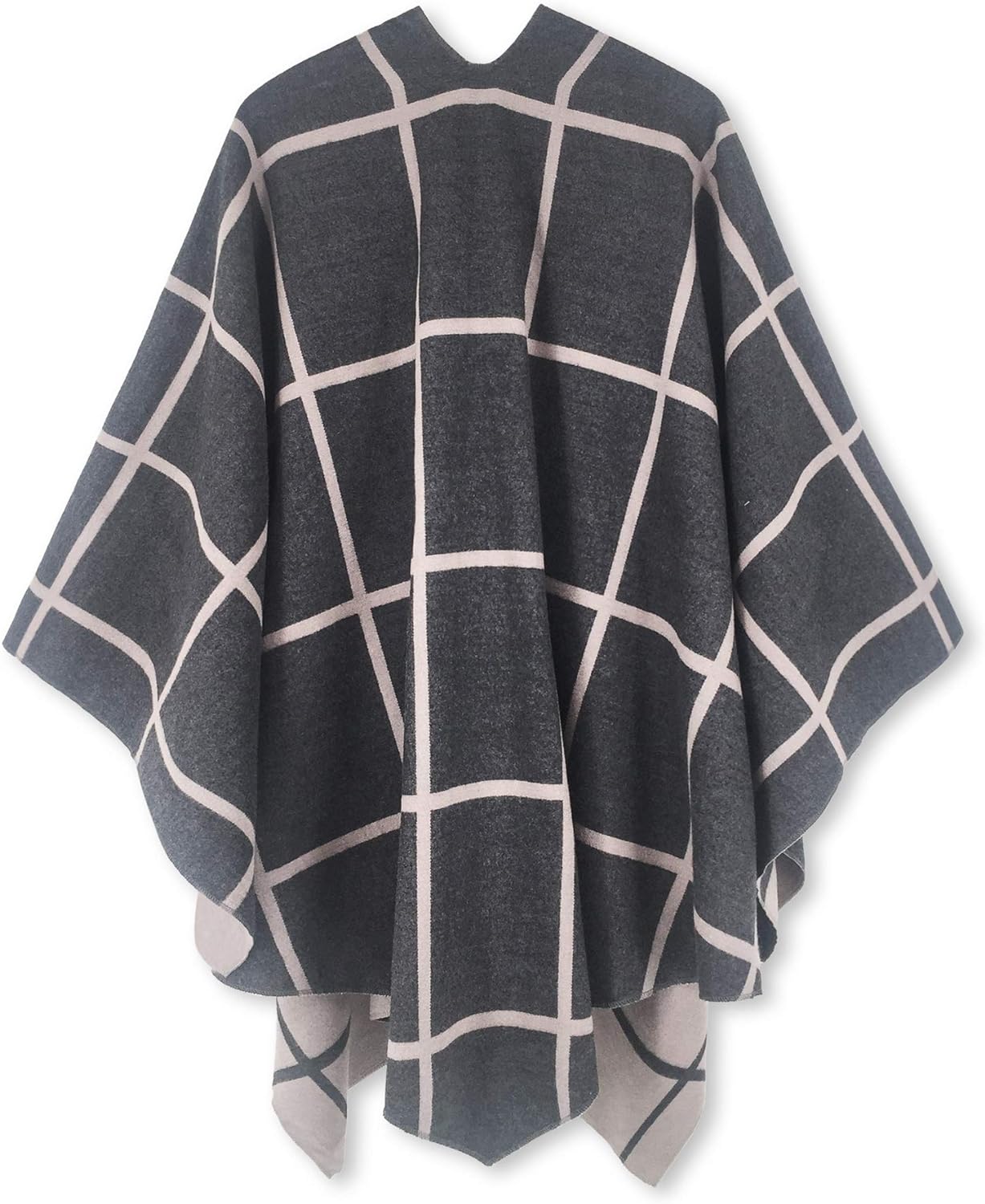 Women's Shawl Wrap Poncho Ruana Cape Open Front Cardigan Shawls for Fall Winter