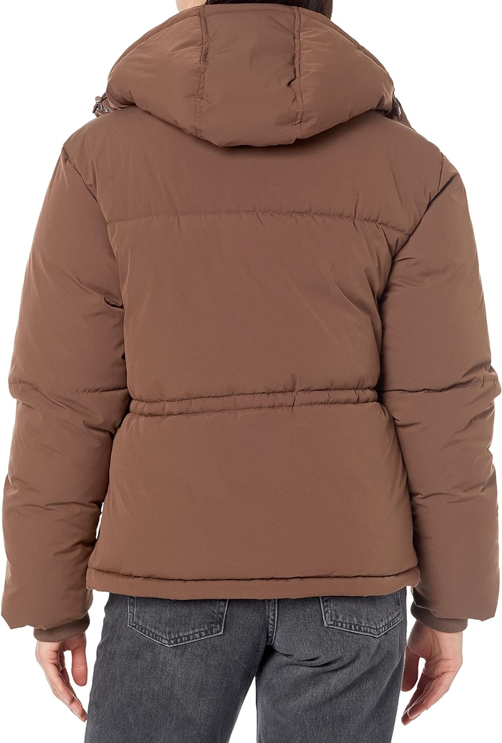 Women's Short Waisted Puffer Jacket (Available in Plus Size)