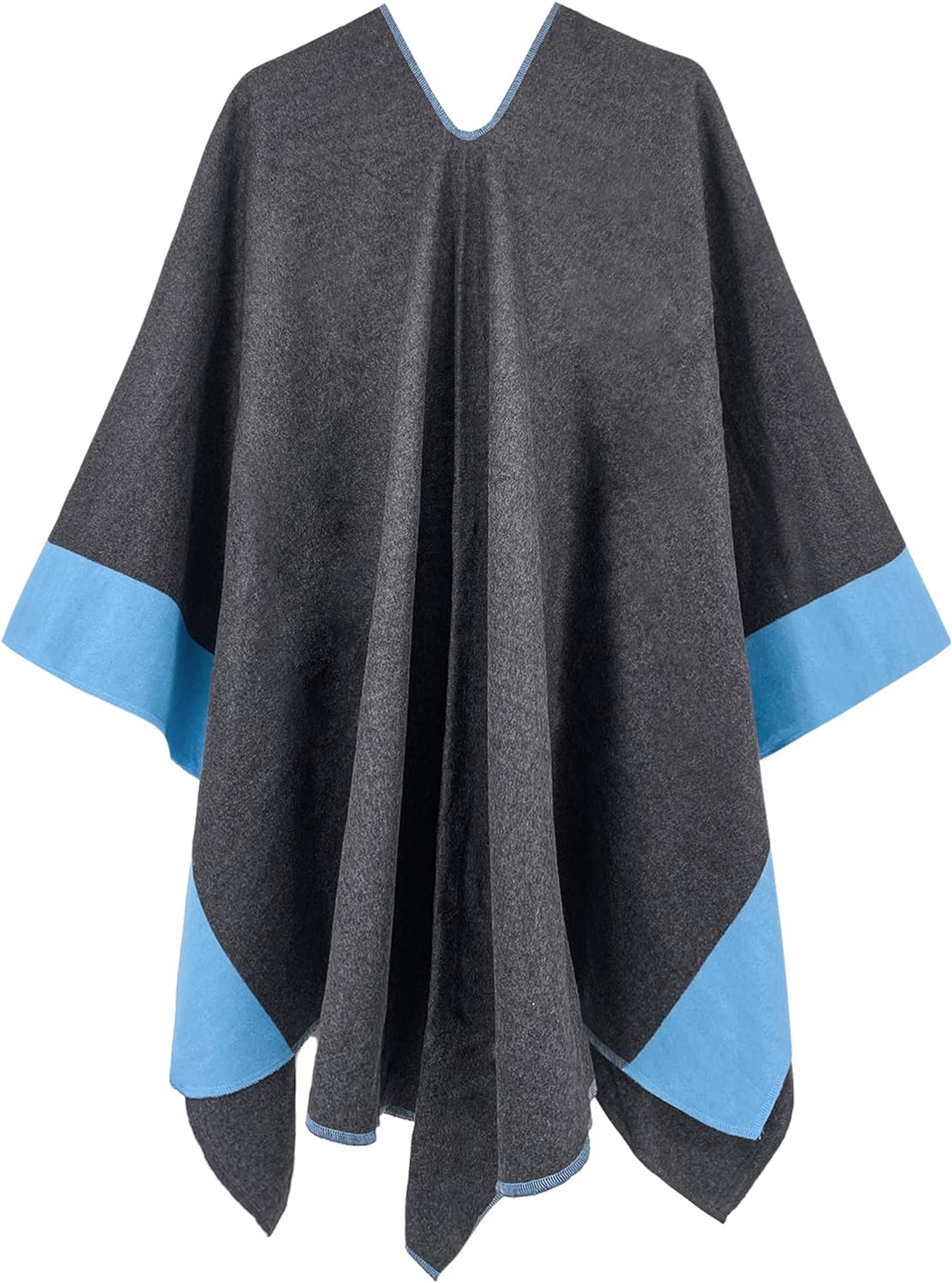 Women's Shawl Wrap Poncho Ruana Cape Open Front Cardigan Shawls for Fall Winter