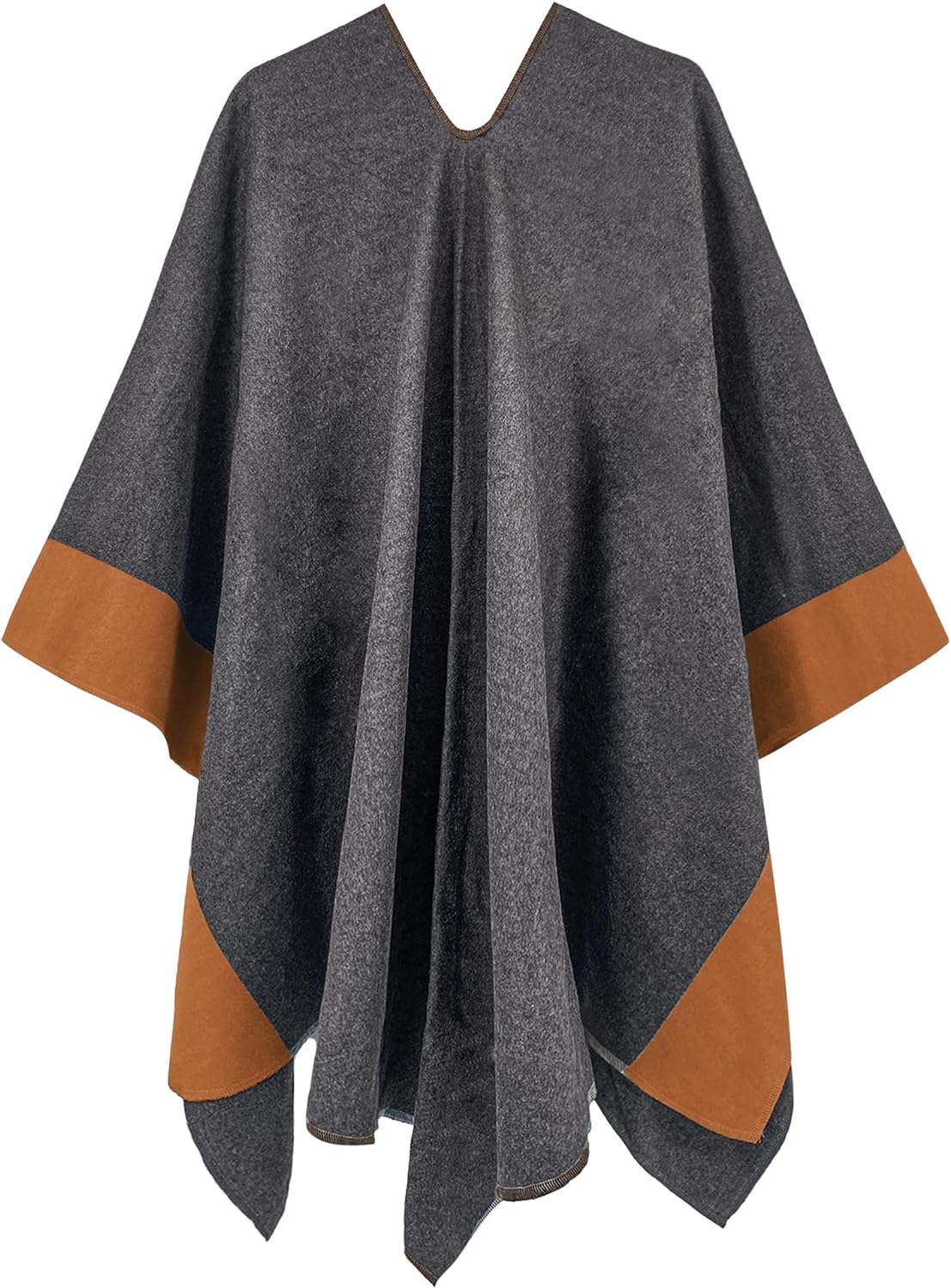 Women's Shawl Wrap Poncho Ruana Cape Open Front Cardigan Shawls for Fall Winter