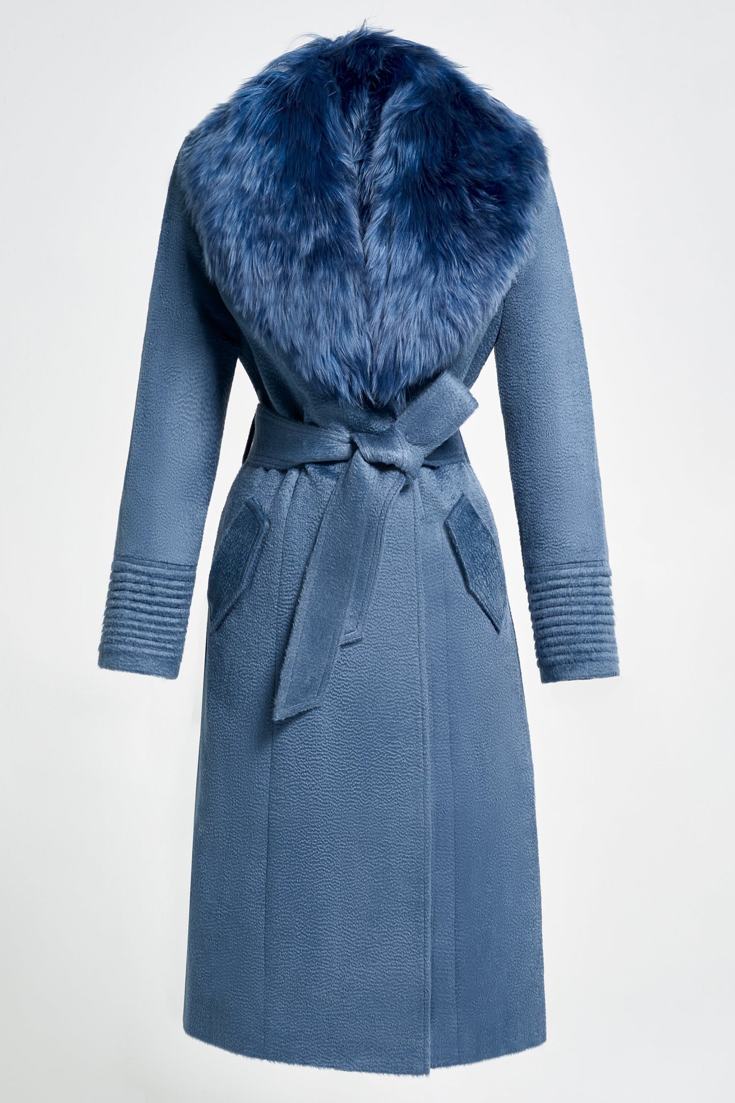 Long Coat with Fur Collar