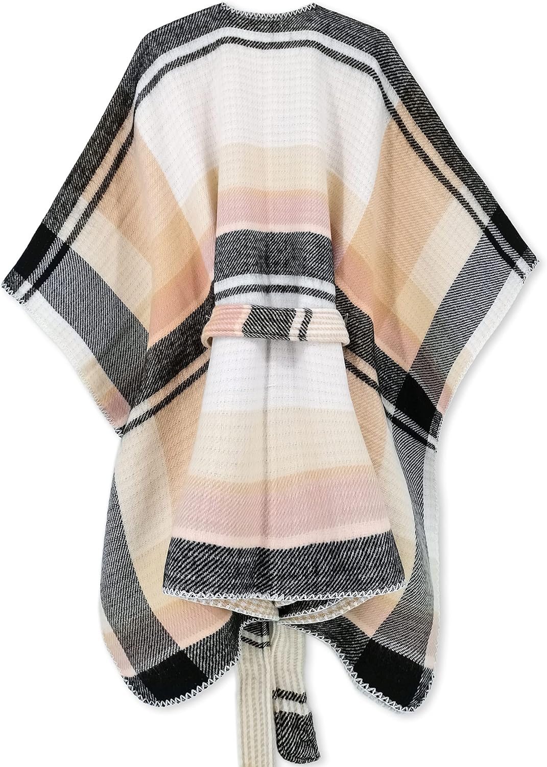 Women's Shawl Wrap Poncho Ruana Cape Open Front Cardigan Shawls for Fall Winter