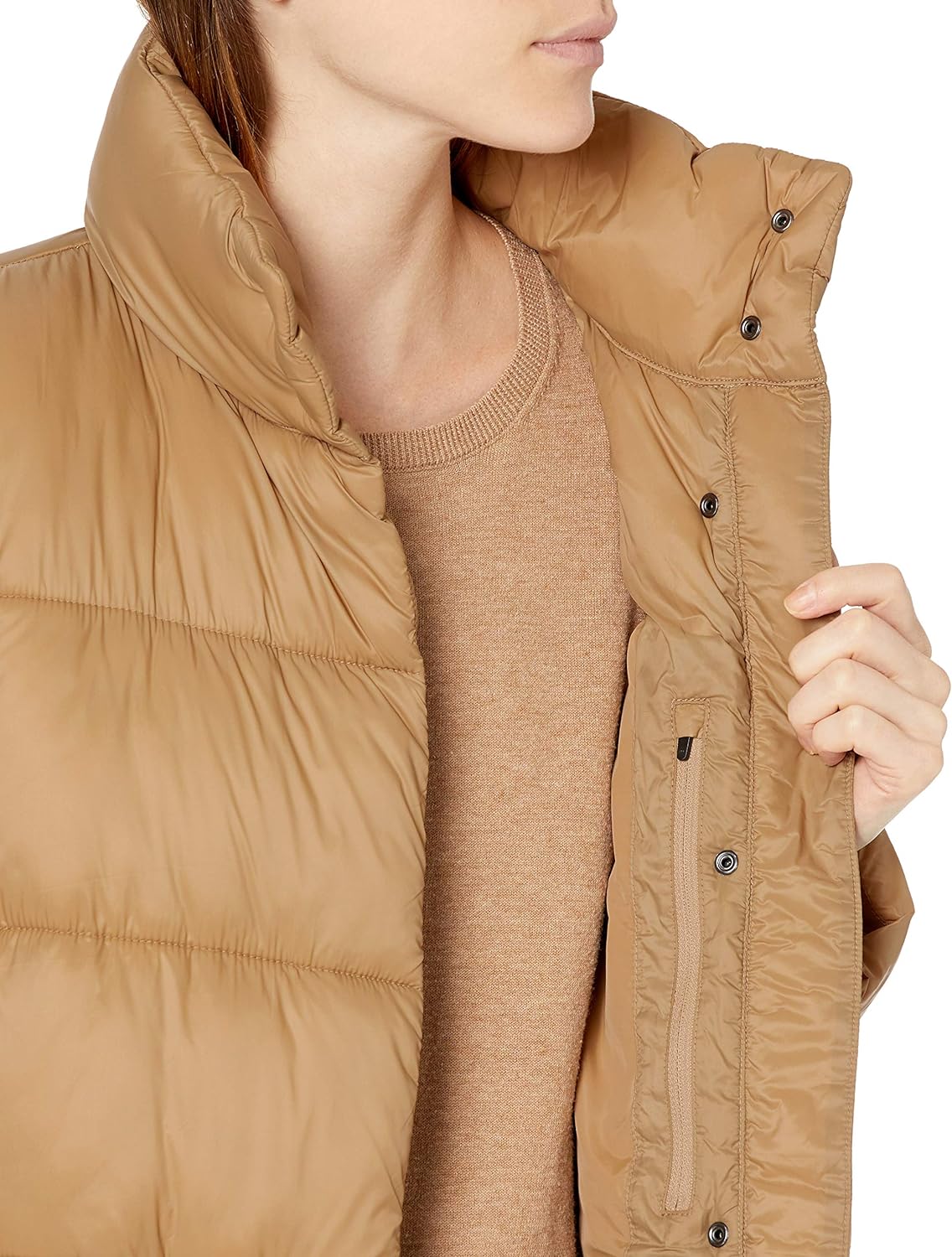 Women's Lightweight Water-Resistant Longer Length Cocoon Puffer Coat