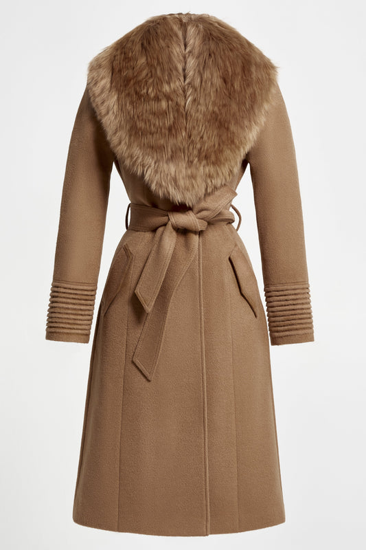 Long Coat with Fur Collar
