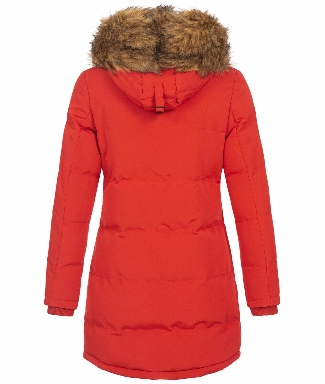 Fashion ladies parka coat with fur collar