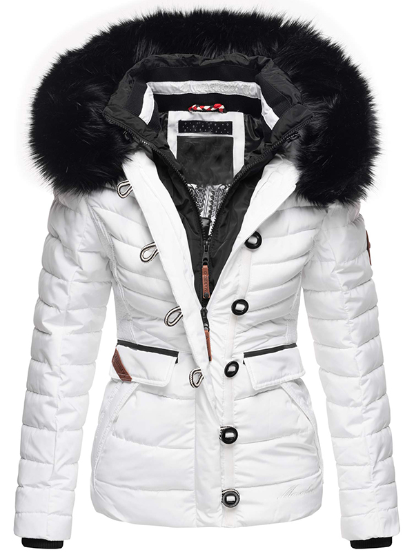 Ladies winter short parka coat