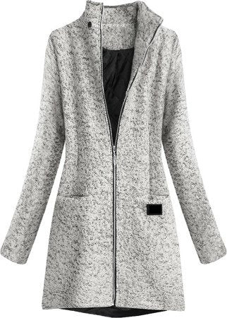 Light gray ladies short coat