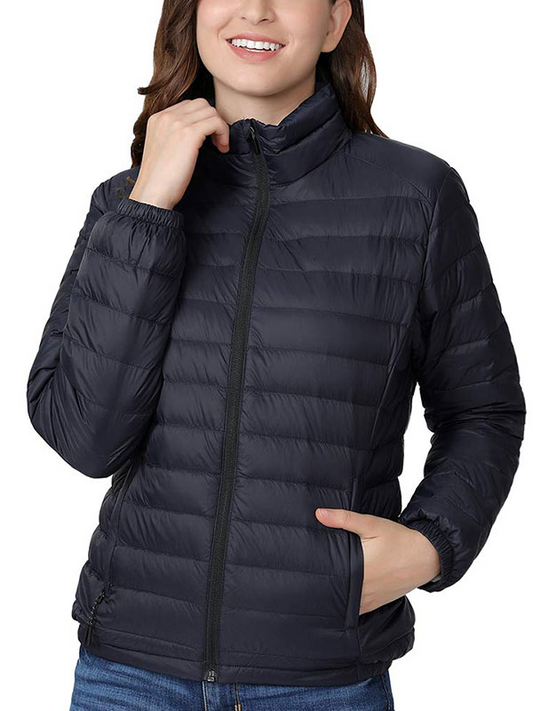 Women's short parka winter jacket
