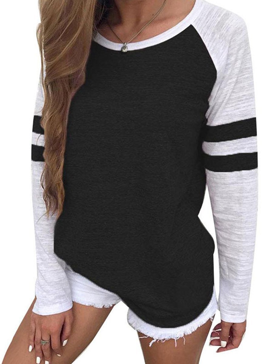 Patchwork  Long Sleeve T-Shirt