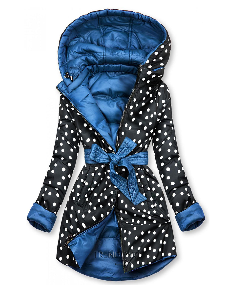 Ladies double-sided parka coat