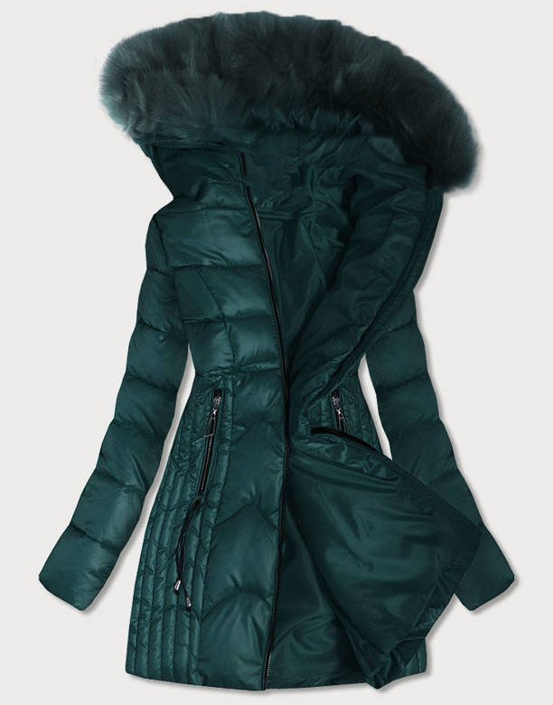 Dark green ladies winter jacket