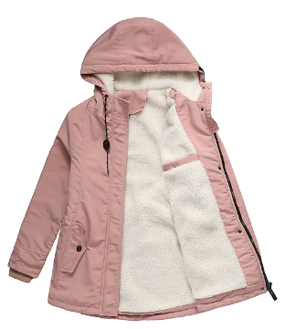 Women's Long Coat Windproof and Warm 3-in-1